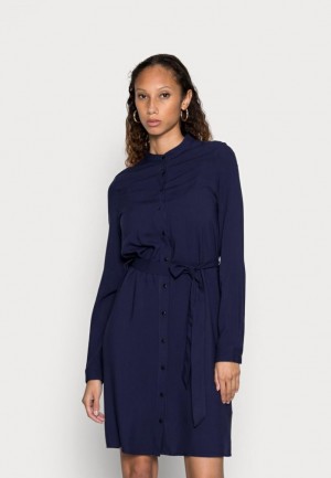 Anna Field Shirt Klänning Klänning Dam Mörkblå | LJP-580791