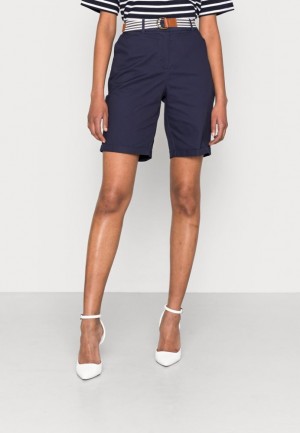 Anna Field Shorts Långbyxor Dam Mörkblå | EMJ-819720