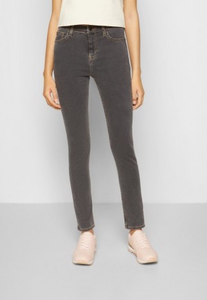 Anna Field Slim Fit Jeans Långbyxor Dam Grå Blå | RWT-021456
