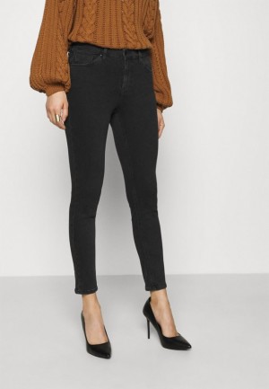 Anna Field Slim Fit Jeans Långbyxor Dam Svarta | MBK-831572