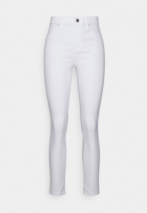 Anna Field Slim Fit Jeans Långbyxor Dam Vita | BHJ-926817