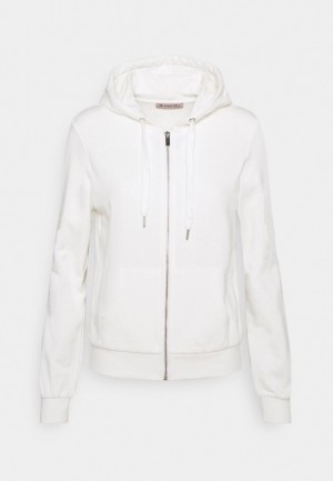 Anna Field Slim Fit Sweat Jacket Zip Up Sweatshirt Kofta Dam Vita | QXD-790314