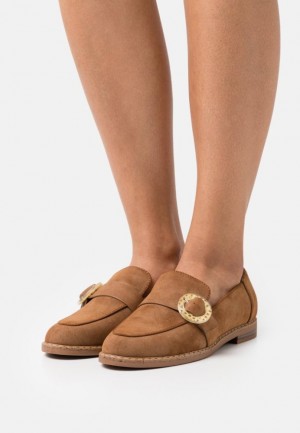 Anna Field Slip Ons Låga Skor Dam Bruna | DXW-864395
