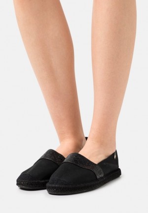 Anna Field Slip Ons Låga Skor Dam Svarta | XVB-328174