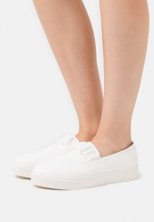 Anna Field Slip Ons Låga Skor Dam Vita | BWD-385792