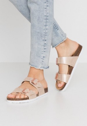 Anna Field Slippers Tofflor Dam Rosa Guld | LEK-415392