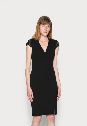 Anna Field Spets Cap Sleeves Polycrepe Occasion Mini Klänning Klänning Dam Svarta | ZKL-267580
