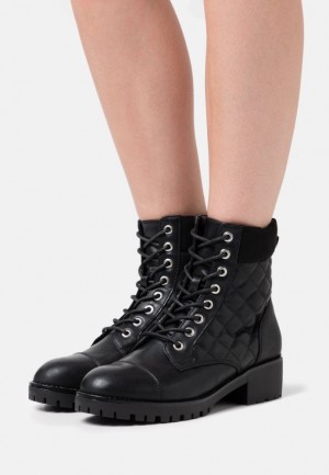Anna Field Spets Up Ankle Boots Stövletter Dam Svarta | OJN-372489