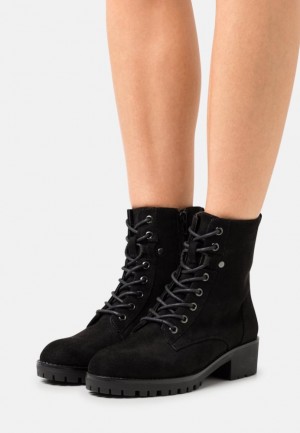 Anna Field Spets Up Ankle Boots Stövletter Dam Svarta | NPB-018293