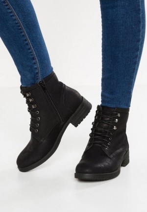 Anna Field Spets Up Ankle Boots Stövletter Dam Svarta | JWX-084912