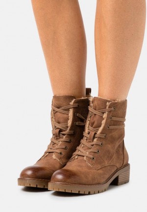 Anna Field Spets Up Ankle Boots Stövletter Dam Bruna | YIL-815092