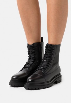 Anna Field Spets Up Ankle Boots Stövletter Dam Svarta | ISC-426085
