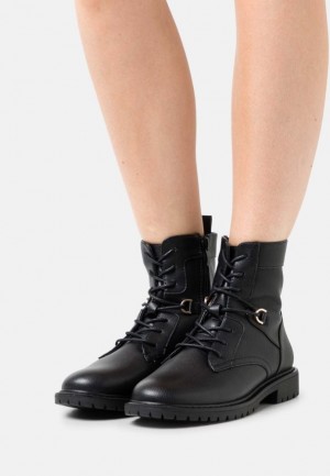 Anna Field Spets Up Ankle Boots Stövletter Dam Svarta | INB-534207