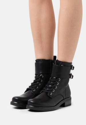 Anna Field Spets Up Ankle Boots Stövletter Dam Svarta | HRU-165480