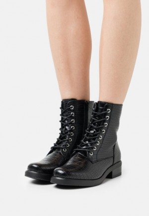 Anna Field Spets Up Ankle Boots Stövletter Dam Svarta | GBO-018653