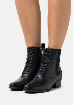 Anna Field Spets Up Ankle Boots Stövletter Dam Svarta | CHG-702163