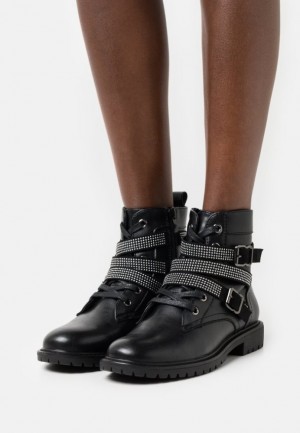 Anna Field Spets Up Ankle Boots Stövletter Dam Svarta | BWE-307425