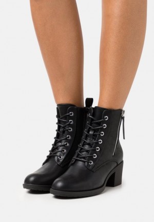 Anna Field Spets Up Ankle Boots Stövletter Dam Svarta | VIG-382054
