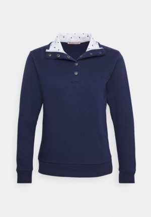 Anna Field Sweatshirt Pullover Dam Mörkblå | NUZ-701895
