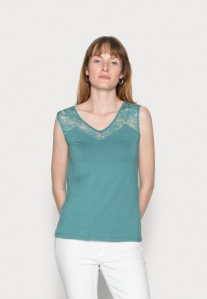 Anna Field Tank Top T-shirt Dam Ljusblå | JGS-486273