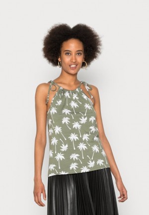 Anna Field Top T-shirt Dam Ljusgröna | JCL-342190