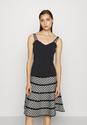Anna Field Top T-shirt Dam Svarta | CTF-673021