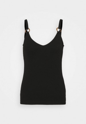 Anna Field Top T-shirt Dam Svarta | CTP-084937