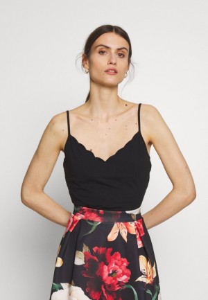 Anna Field Top T-shirt Dam Svarta | MSO-421380