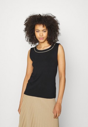 Anna Field Top T-shirt Dam Svarta | PSC-169035