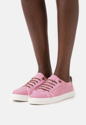 Anna Field Trainers Låga Skor Dam Röda | CJV-036518