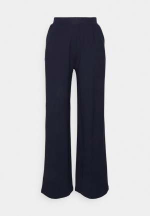 Anna Field Trousers Långbyxor Dam Mörkblå | EXF-243689