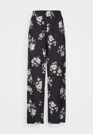 Anna Field Trousers Långbyxor Dam Svarta | EQA-275186