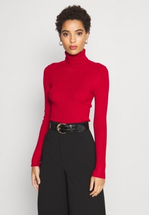 Anna Field Turtle Neck Jumper Pullover Dam Röda | UYB-460187