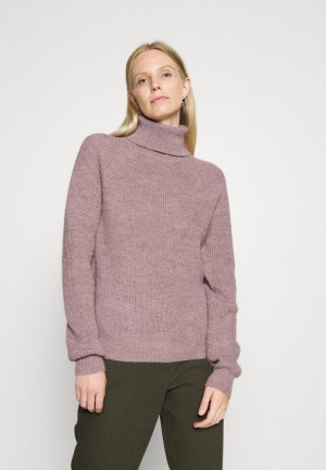 Anna Field Ull Blend Turtleneck Jumper Pullover Dam Lila | GRU-613852