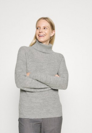 Anna Field Ull Blend Turtleneck Jumper Pullover Dam Ljusgrå | QGV-850149