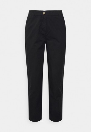 Anna Field Vanliga Washed Chinos Långbyxor Dam Svarta | FQU-796280