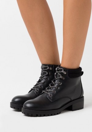 Anna Field Vinter Boot Ankle Boots Stövletter Dam Svarta | NLP-341059