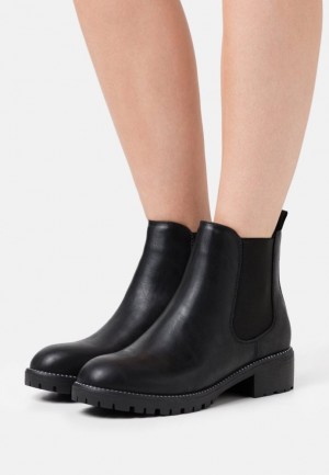 Anna Field Vinter Boot Bekvämlighet Ankle Boots Stövletter Dam Svarta | KJU-628304