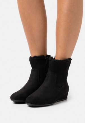 Anna Field Vinter Booties Klassiska Ankle Boots Stövletter Dam Svarta | PRO-165937