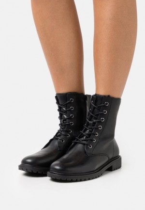 Anna Field Vinter Booties Vinter Boots Stövletter Dam Svarta | PBQ-849071