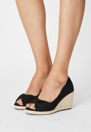 Anna Field Wedges Klackar Dam Svarta | IVE-273514