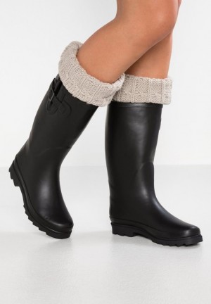 Anna Field Wellies Stövlar Dam Svarta | HOA-730568