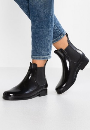 Anna Field Wellies Stövletter Dam Svarta | UKA-924705
