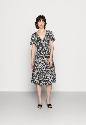 Anna Field Wrap Klänning Day Klänning Klänning Dam Svarta | ASK-248970