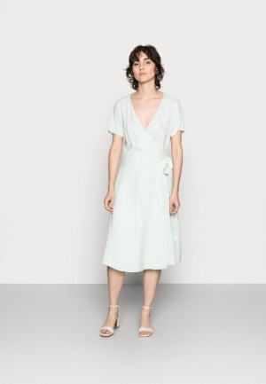 Anna Field Wrap Klänning Day Klänning Mint Klänning Dam Mintgröna | LFS-342098