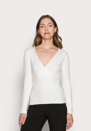 Anna Field Wrap Slim Fit Jumper Jumper Pullover Dam Vita | ZMV-374028